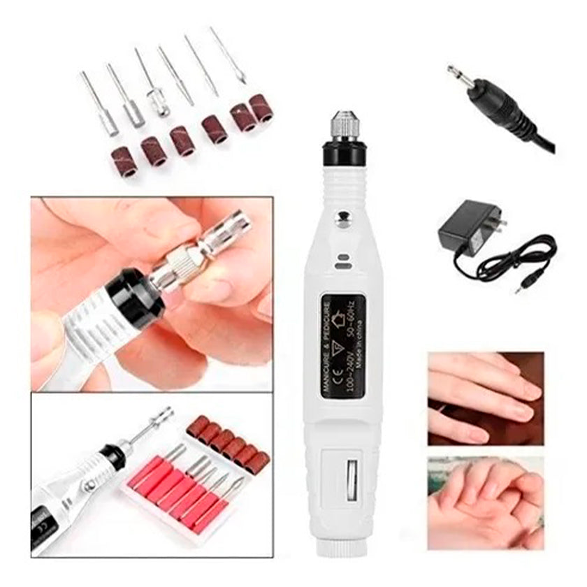 Kit Pulidor de Uñas Eléctrico - Manicure y Pedicure